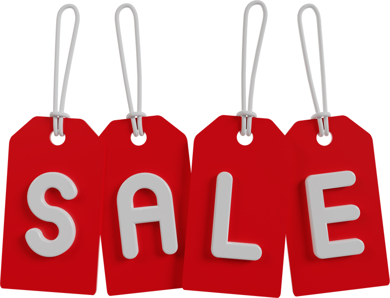 3D Sale text, sale tag, Sale 3d letters sign.